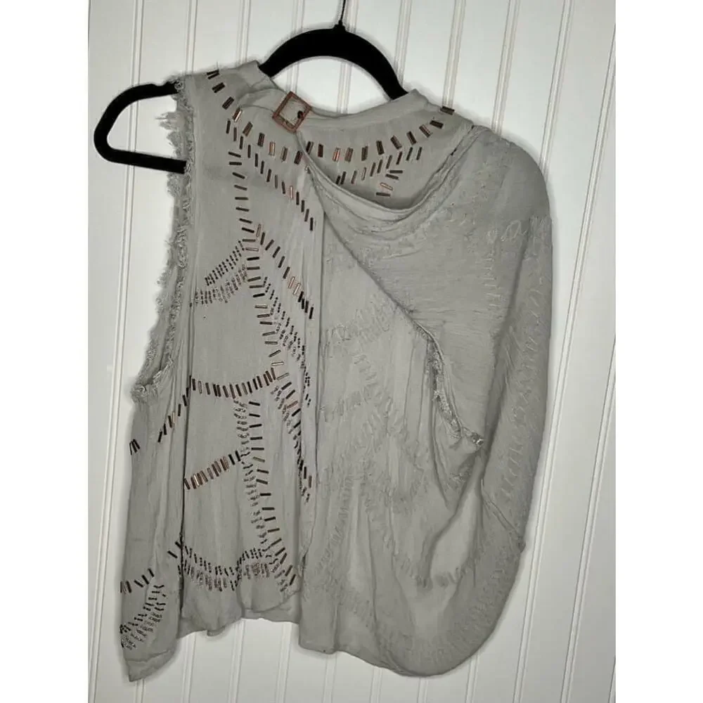 Free People Ferris Wheel Open Back Top Size Small. Retail ($128)